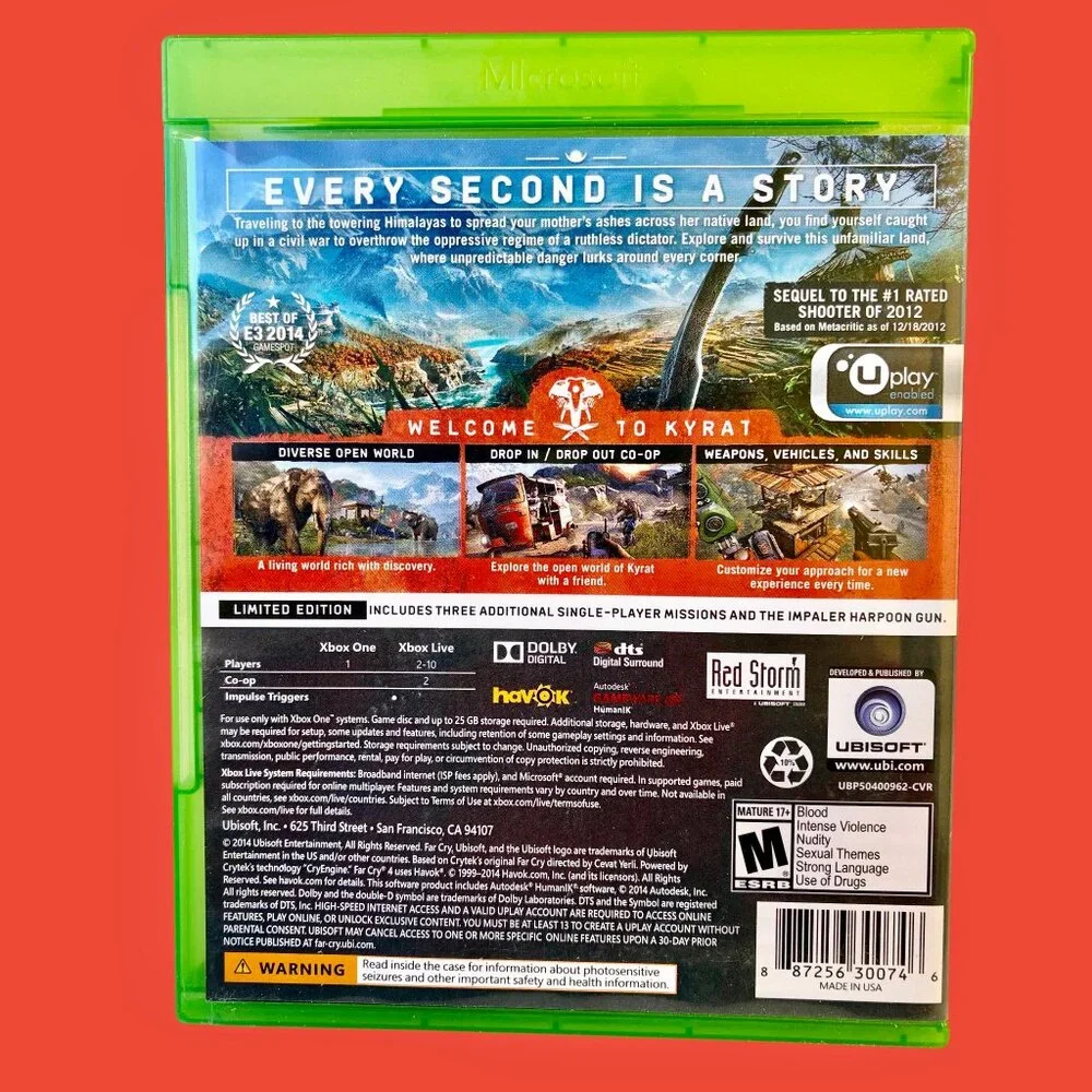 Xbox One Video Game Lot 7 Games Bundle